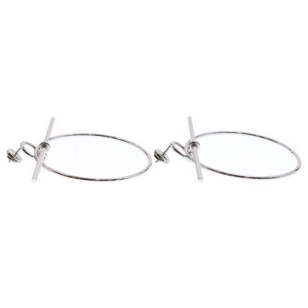 HERMES (エルメス) ループMM エシャペ Ag925 SV シルバー ピアス  