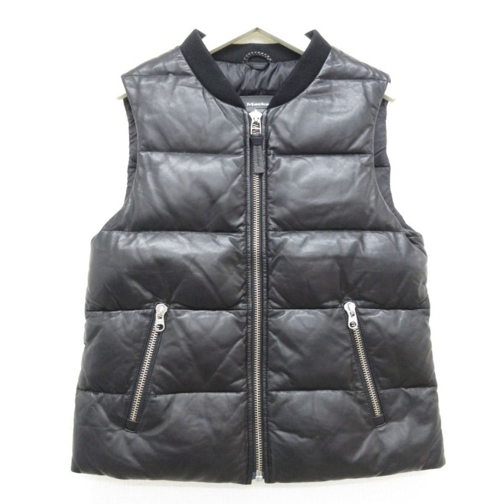 極美品 DIESEL 羊革 ラムレザー ジャケット ブルゾン 総柄 ブラック L