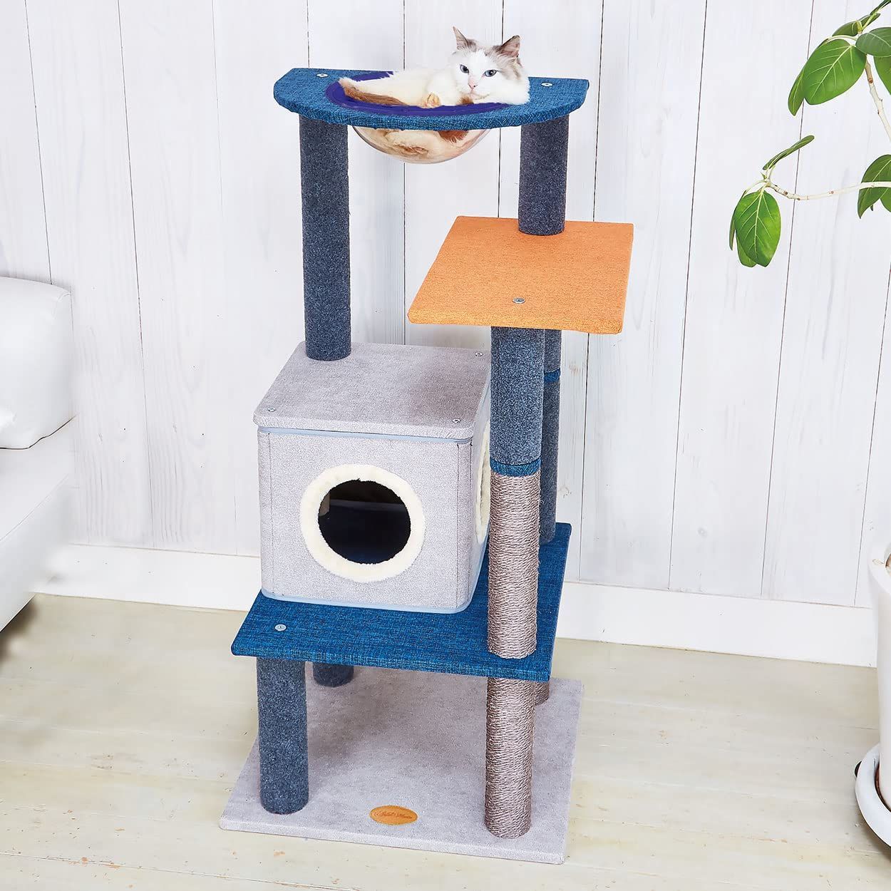 【人気商品】MATE) 猫用タワー (ADD. ねこまどフロートテラスキャットポール アドメイト ハウス