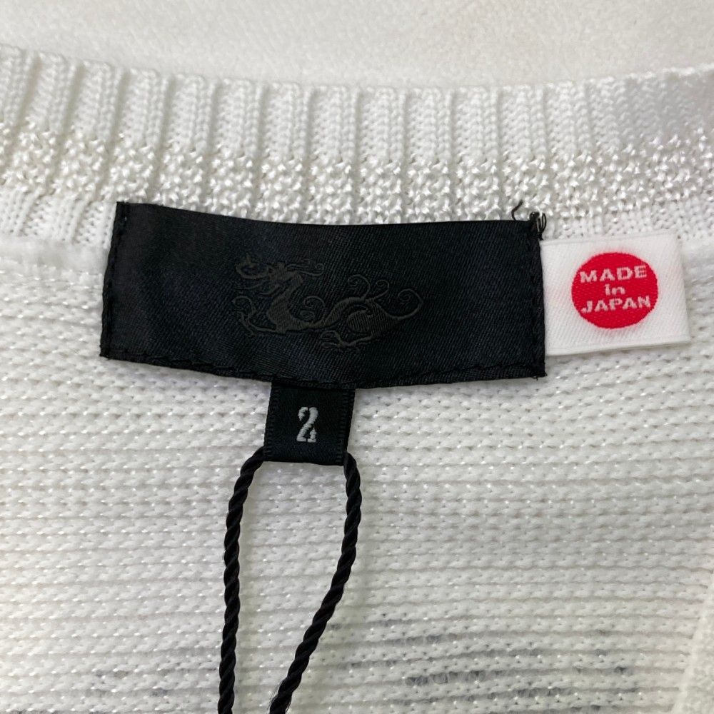 サイズ 2 DANCE WITH DRAGON ダンスウィズドラゴン ニットベスト ラインストーン ホワイト系 240101469786 ゴルフウェア メンズ ストスト LLC-HASEGAWATOSO_COM