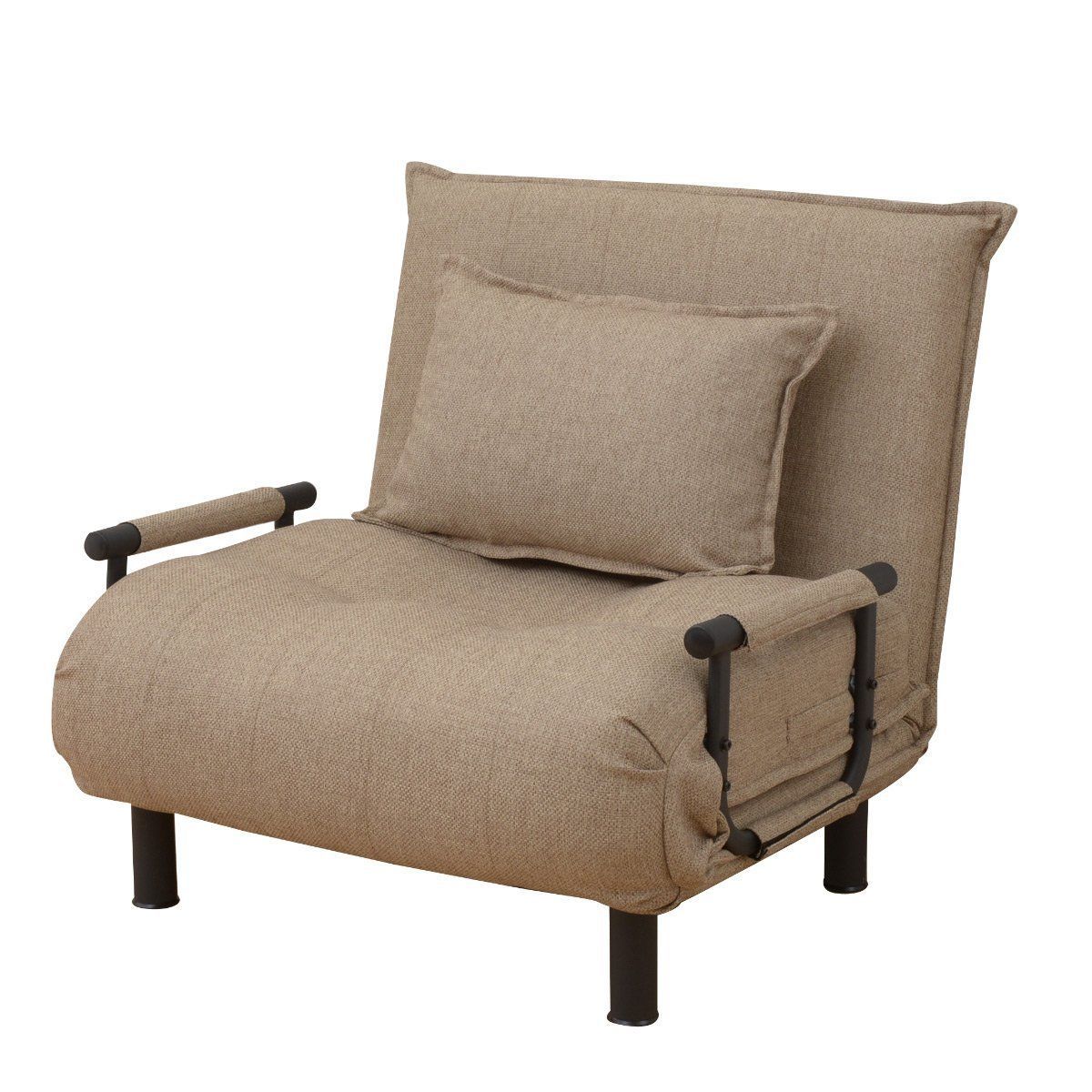 在庫処分 SFB-80S BE ベージュ 組立品 一人暮らし リクライニング 3WAY 一人掛け 二人掛け カウチ ワイド 幅88×奥行85×高さ82cm ソファーベッド 折りたたみ 山善