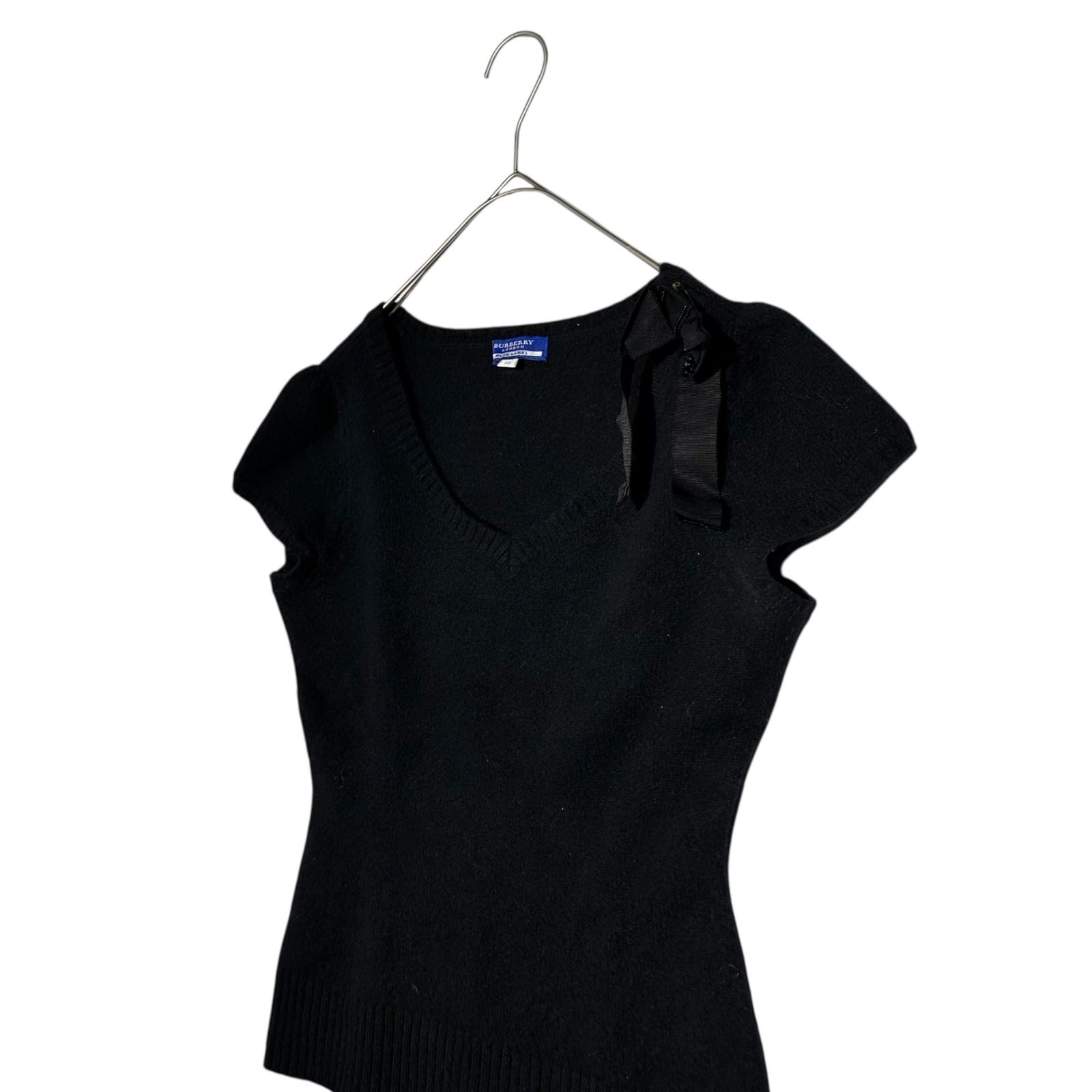 BURBERRY BLUELABELバーバリーブルーレーベTシャツ38 リボン付 BURBERRY BLUE LABEL バーバリーブルーレーベルノバチェック