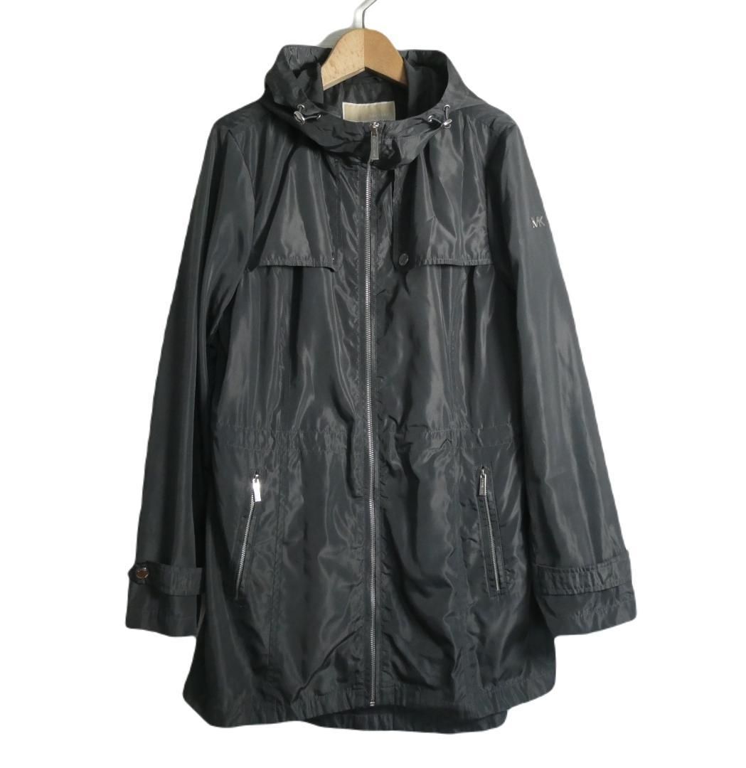 美品 MICHAEL KORS フード ロング丈 ジャケット ブルゾン コート