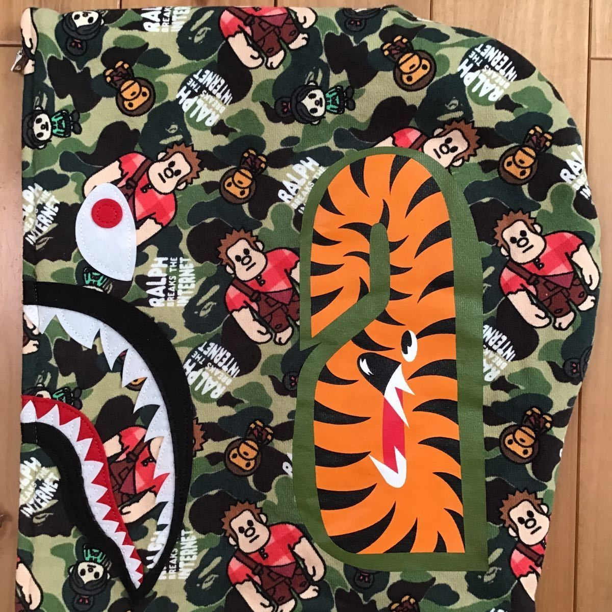 ☆2XL☆ シュガーラッシュ マイロ シャーク パーカー ABC camo shark full zip hoodie a bathing ape  BAPE エイプ ベイプ ディズニー - メルカリ