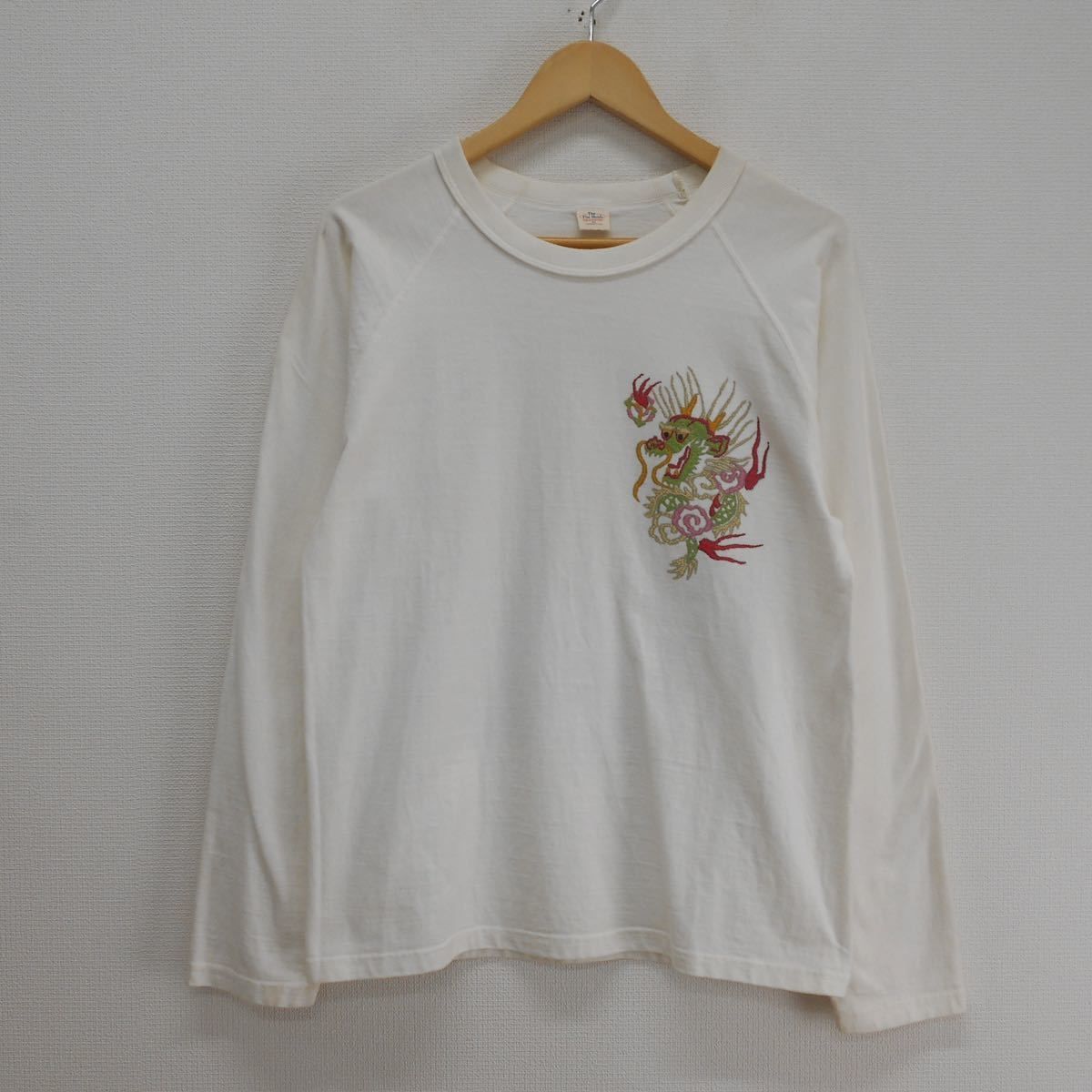 THE FLAT HEAD フラットヘッド SPL-04W長袖Tシャツ ロンT プリント M 