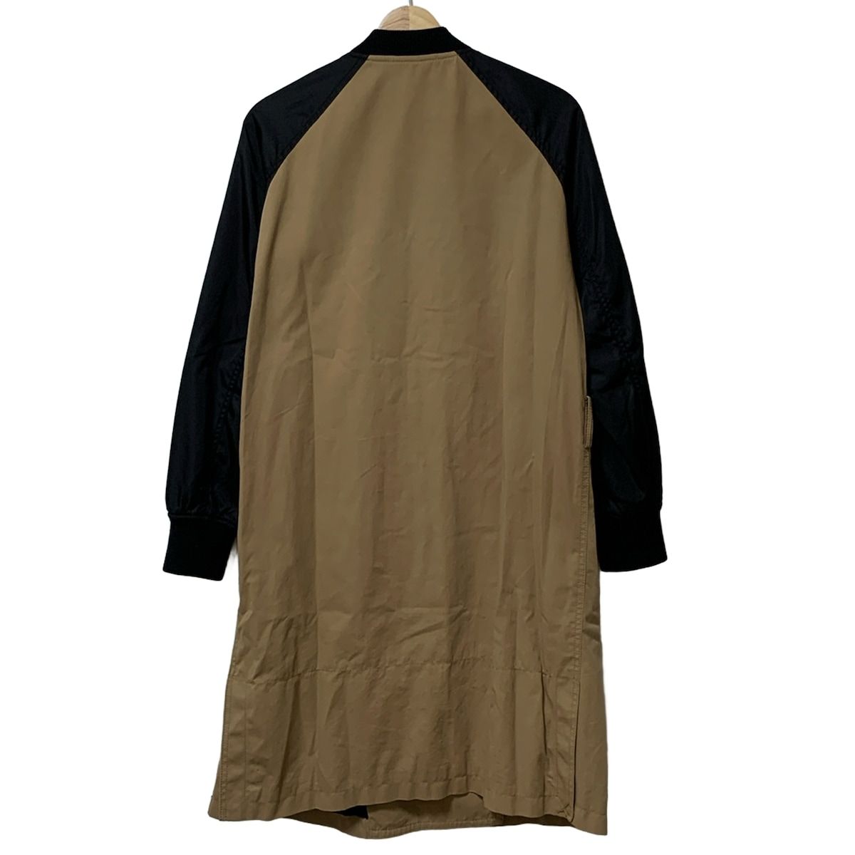 3.1 Phillip lim スリーワンフィリップリム コート サイズ0 XS レディース - ライトブラウン×黒 長袖 ジップアップ 中綿 春 秋