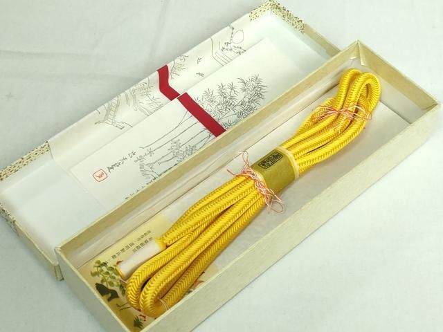 平和屋2□極上 有職組紐道明 帯締め 奈良組 宮内庁御用 国立博物館御用