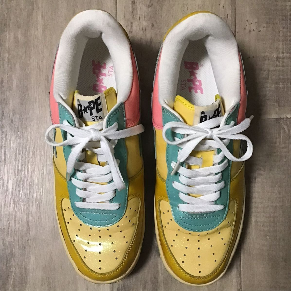 ラメ BAPESTA スニーカー 27.5cm US9.5 a bathing ape glitter BAPE