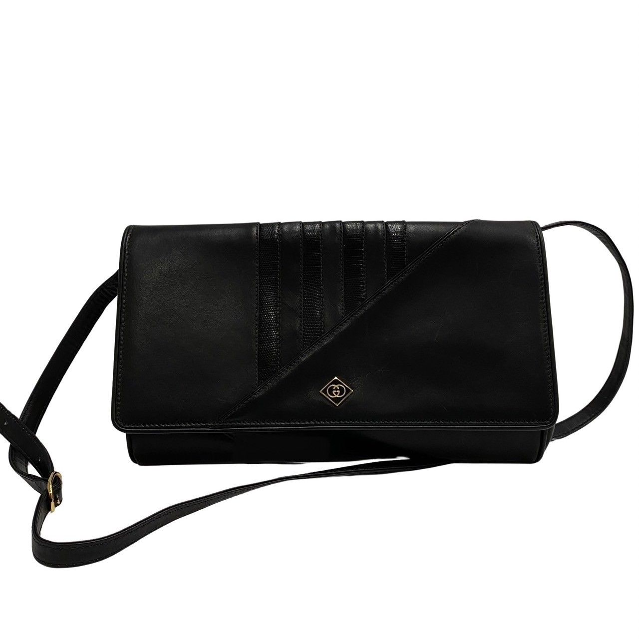 [ヴィンテージ]GUCCI グッチ レザークラッチバッグ GUCCI - GUCCIヴィンテージ レザー クラッチバッグの通販 by