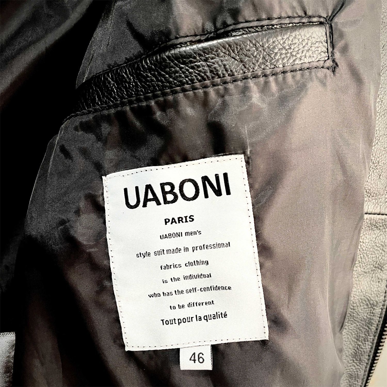 レザージャケット 絶賛 上品 高級 人気 EU製＆定価19万 UABONI*Paris