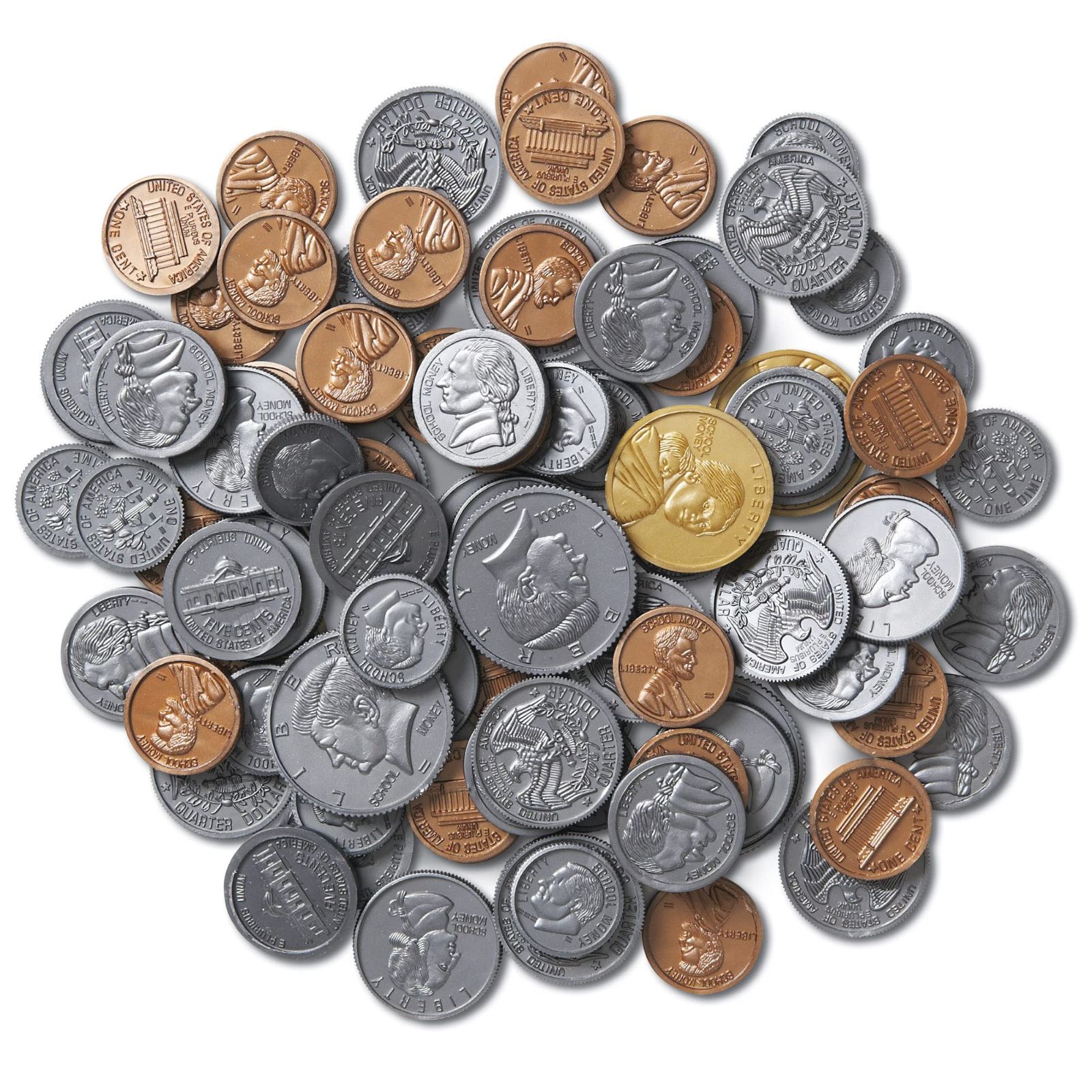 人気商品】in a Bag 【英語玩具 Coins お金 ドル】 アメリカ通貨 96 コインセット(96枚入り) 正規品 - メルカリ