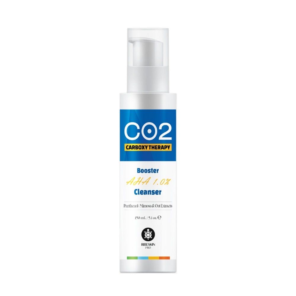 AHAブーストクレンザー150ml リベスキン CO2 ブースター アハ 1％ クレンザー フェイスクレンザー co2 ジェルタイプの洗顔料 カーボキシーの効果を最大限に高める