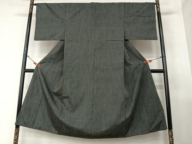 平和屋着物●男性 紬 アンサンブル 檳榔子染色 正絹 AABA0324zg