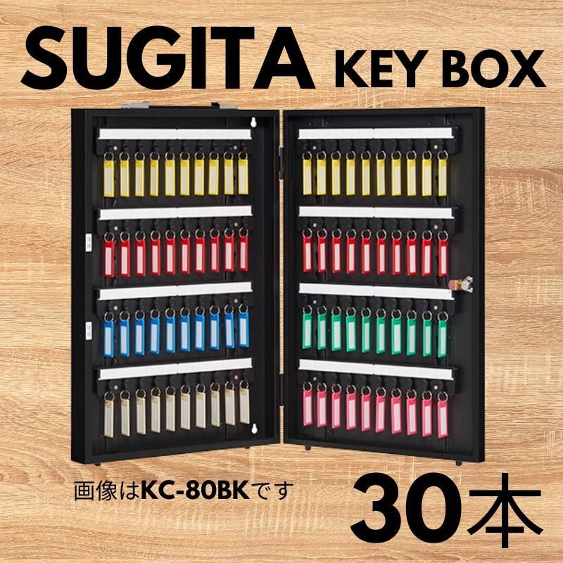 エースキーボックス 30本用 ブラック KC-30BK 杉田エース キーボックス キーキャビネット 物件管理 キーステーション