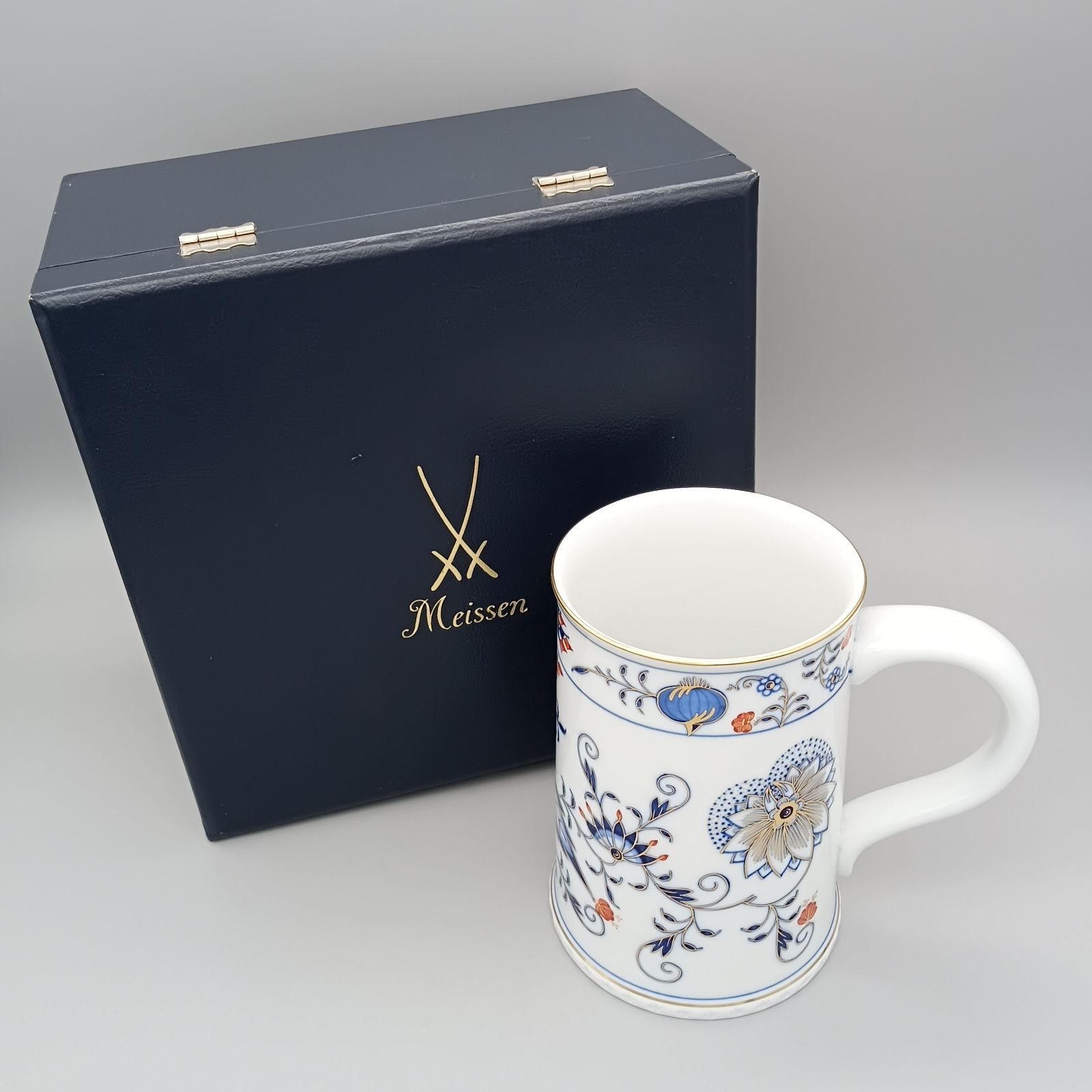 Meissen マイセン ブルーオニオン キリンビアマグ 250周年記念ビアマグ 