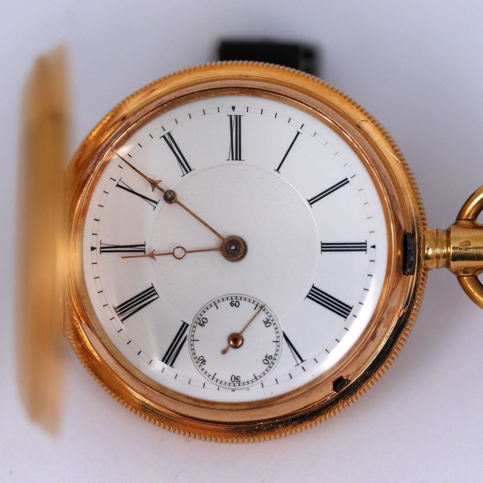 動作品 K18 ハンターケース 懐中時計 no1 - メルカリ