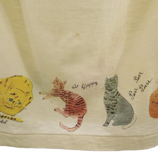 Andy Warhol by ヒステリックグラマー 半袖ひざ丈ワンピース 猫柄 未使用⭐︎HYSTERIC GLAMOUR 猫柄・膝丈ワンピース - メルカリ