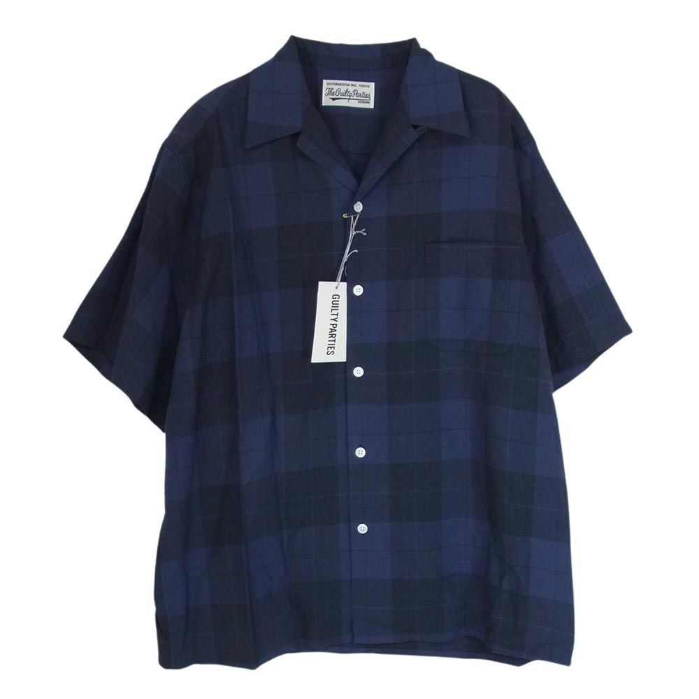 ワコマリア、オンブレの半袖シャツ OMBRE CHECK OPEN COLLAR SHIRT S/S ( TYPE-2 ) | WACKO MARIA