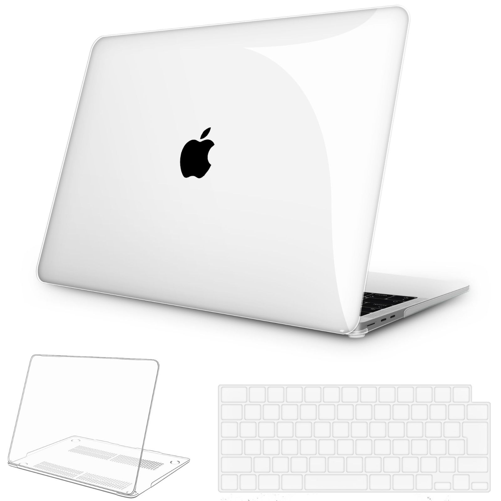 【M2 チップモデル 高強度素材の使用】MOTOJI MacBook Air 13.6インチ 用 ケース カバー 2022年発売 M2チップ搭載 モデル 指紋防止 おしゃれ 人気 薄型 耐黄変 耐衝 マックブックエアー クリスタル 保