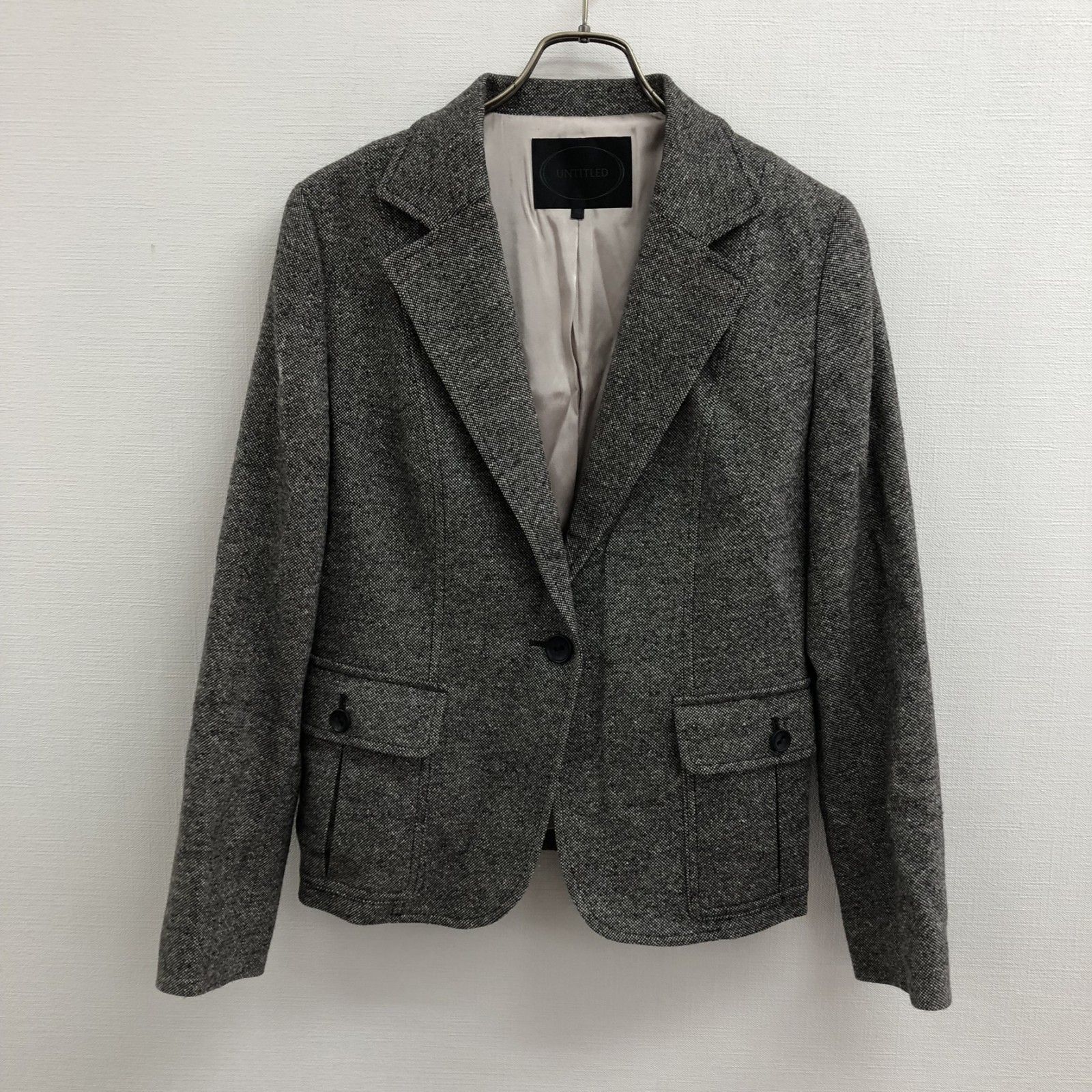 UNTITLED アンタイトル レディース セットアップ ジャケット パンツ フォーマル グレー系