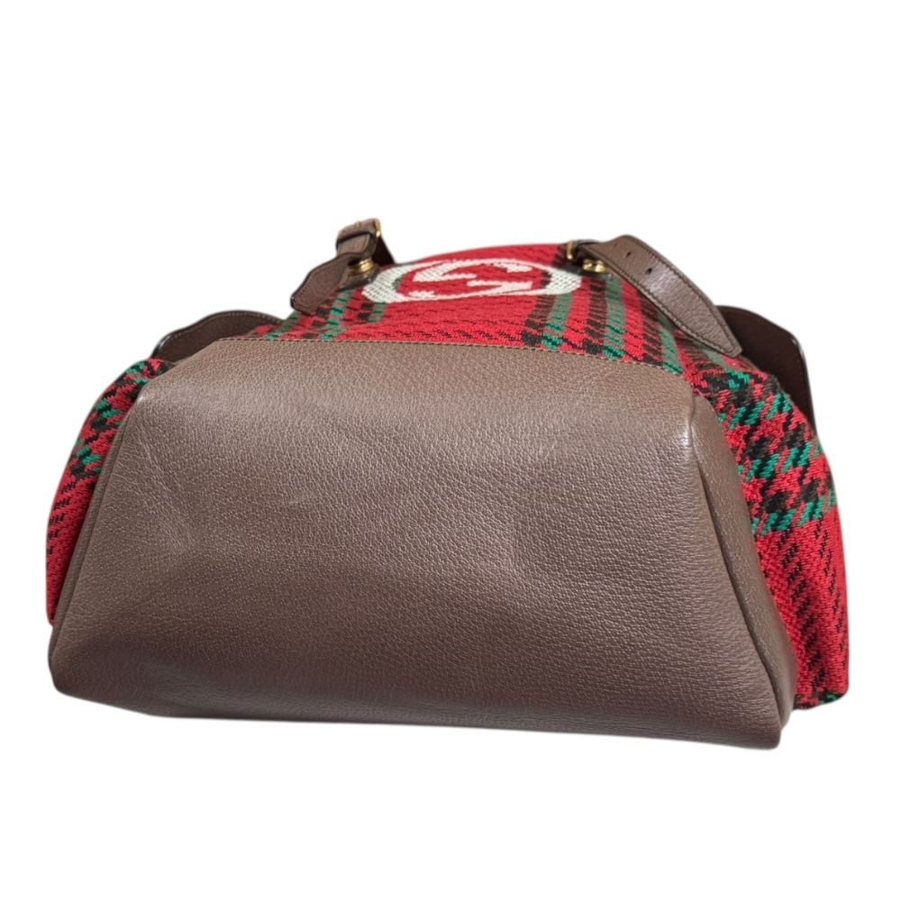 【希少/美品】GUCCI グッチ　ハウンドトゥース＆ストライプ　リュック 希少/美品】GUCCI グッチ ハウンドトゥース＆ストライプ