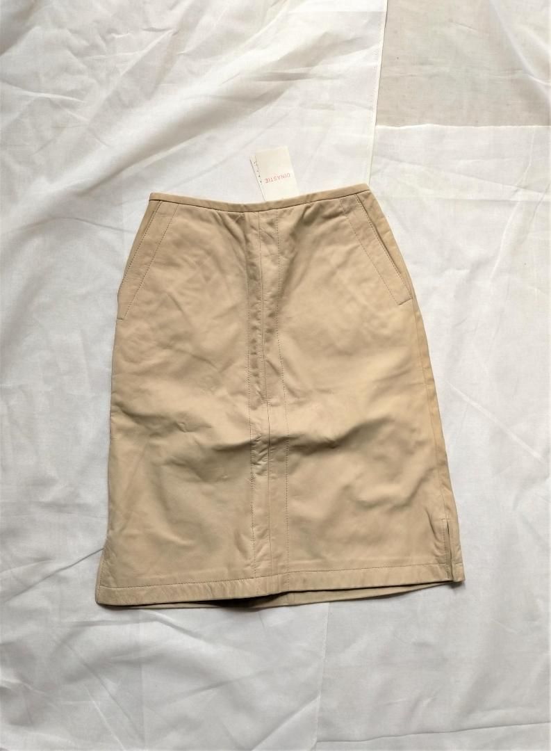 定価2.9万円 DINASTIE レザースカート 2rline0729040 ЖNAOЖ
