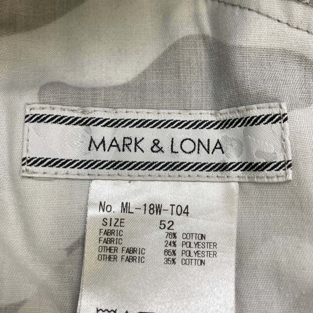サイズ：52 MARK&LONA マークアンドロナ スウェットパンツ グレー系