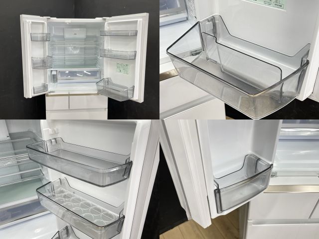 ノンフロン冷凍冷蔵庫 【中古】動作保証 Panasonic パナソニック NR-F473XPV ホワイト 470L 6ドア パーシャル搭載 送料無料 ノンフロン冷凍冷蔵庫 【中古】動作保証 Panasonic