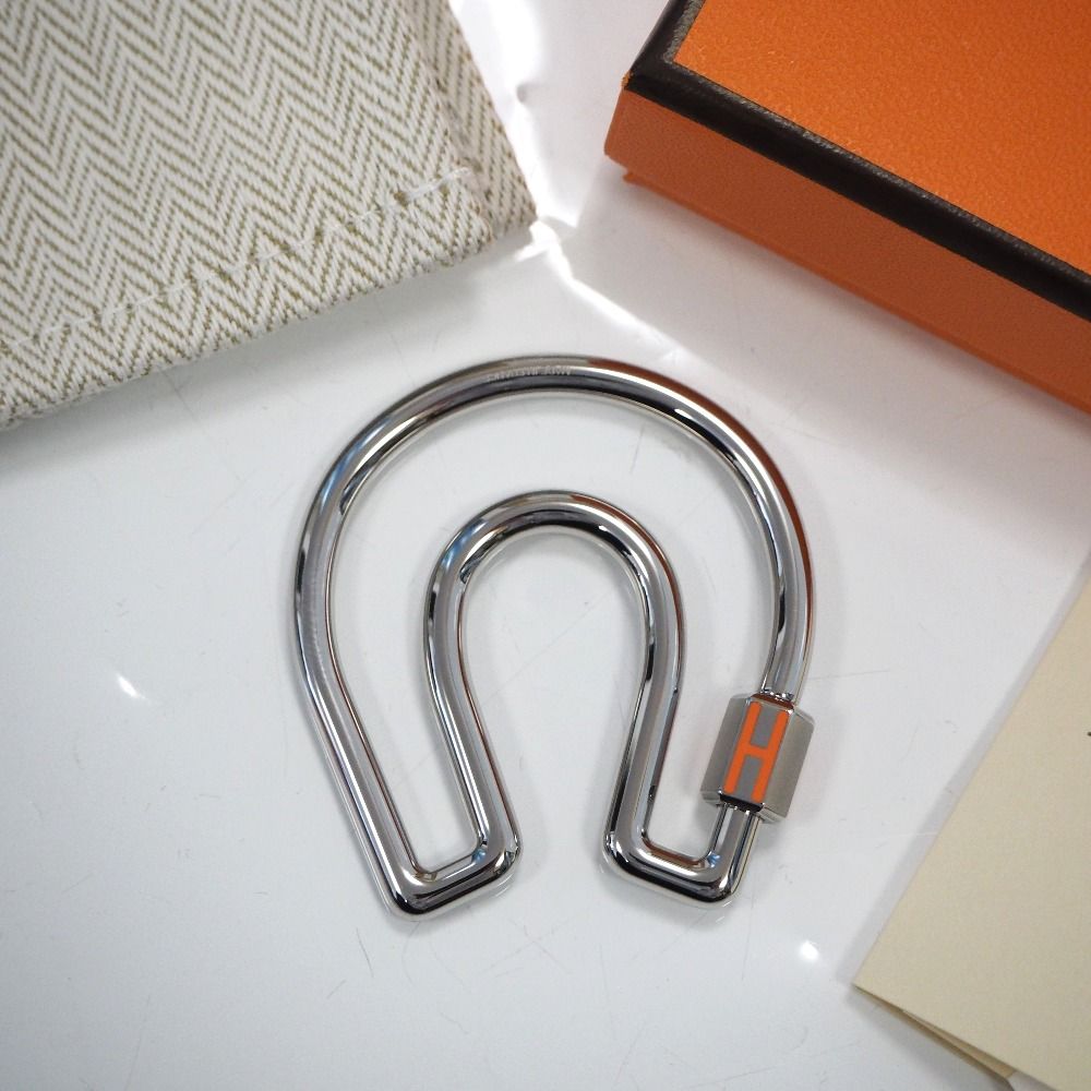 HERMES エルメス キーホルダー フェール・ア・シュヴァル オレンジ