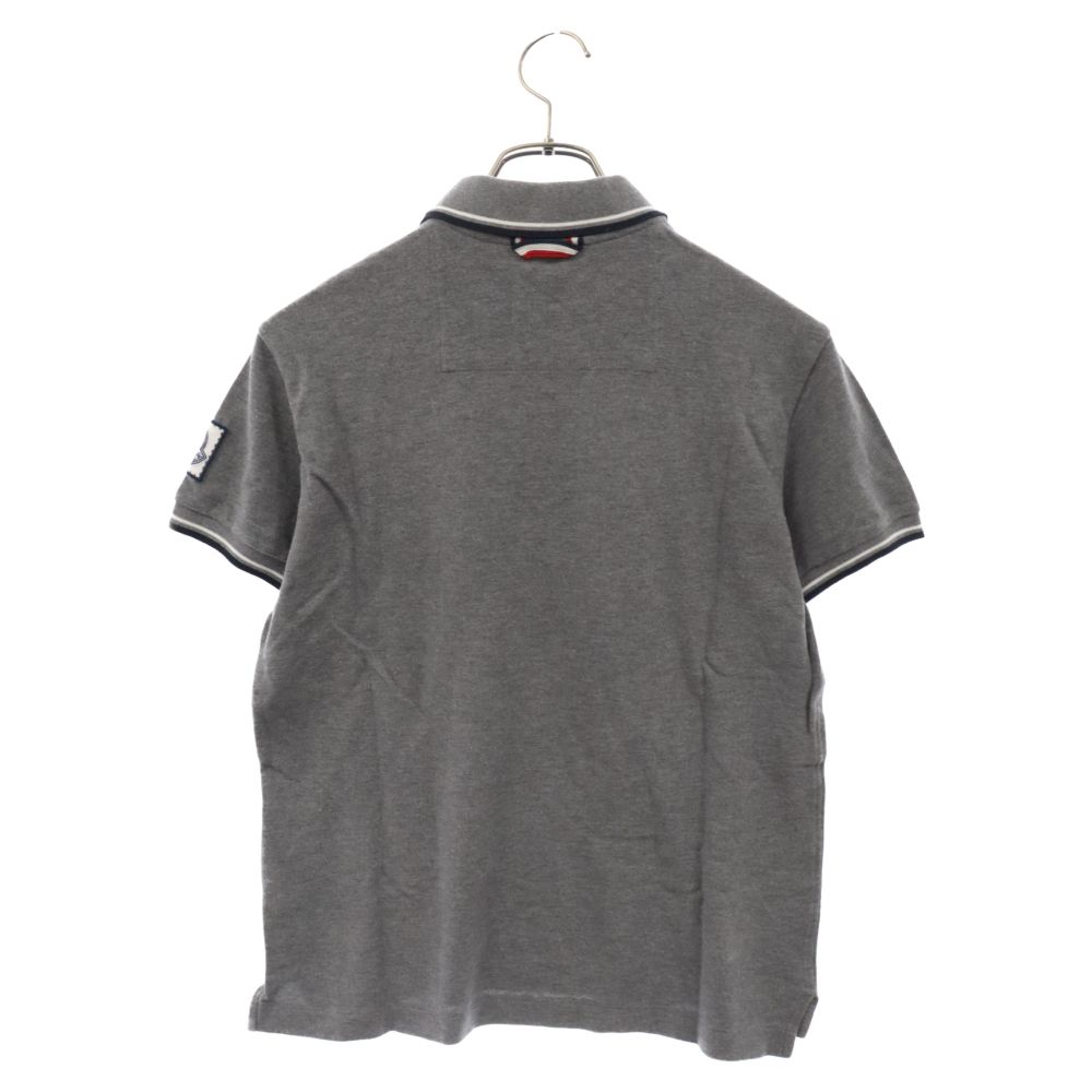 MONCLER (モンクレール) MAGLIA POLO コットン 半袖ポロシャツ グレー