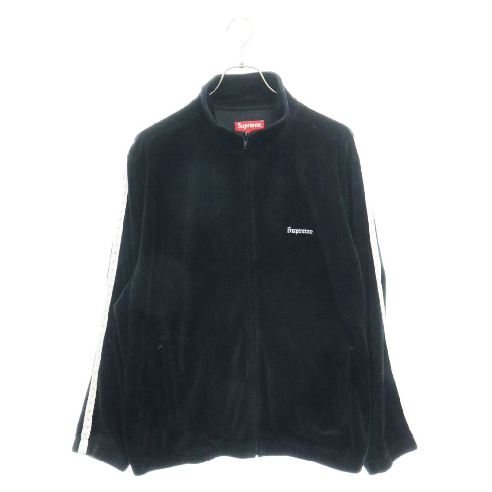 SUPREME (シュプリーム) 22AW Studded Velour Track Jacket スタッズ ベロア トラックジャケット ブラック -  メルカリ