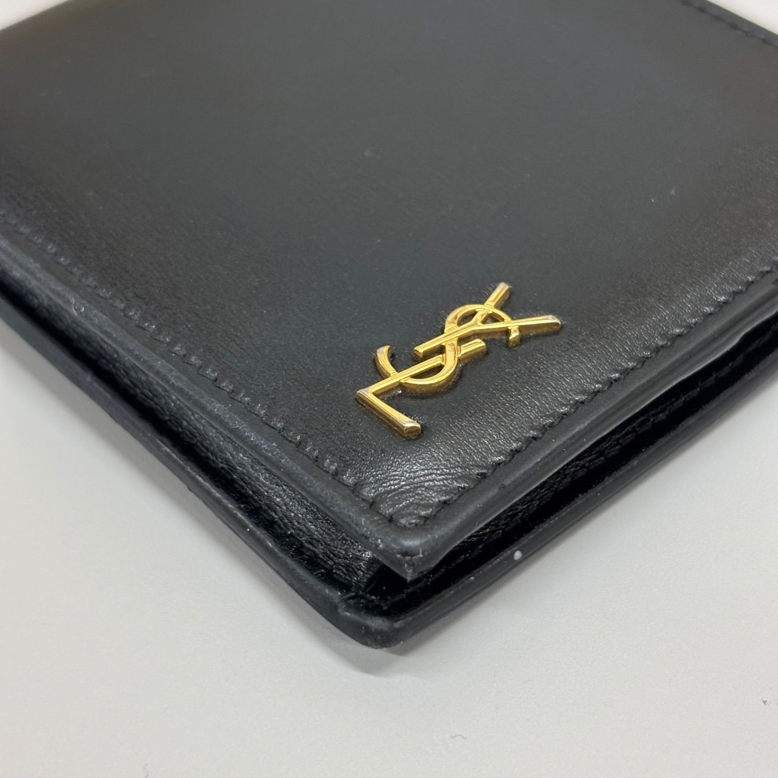 折り財布 YSLロゴ