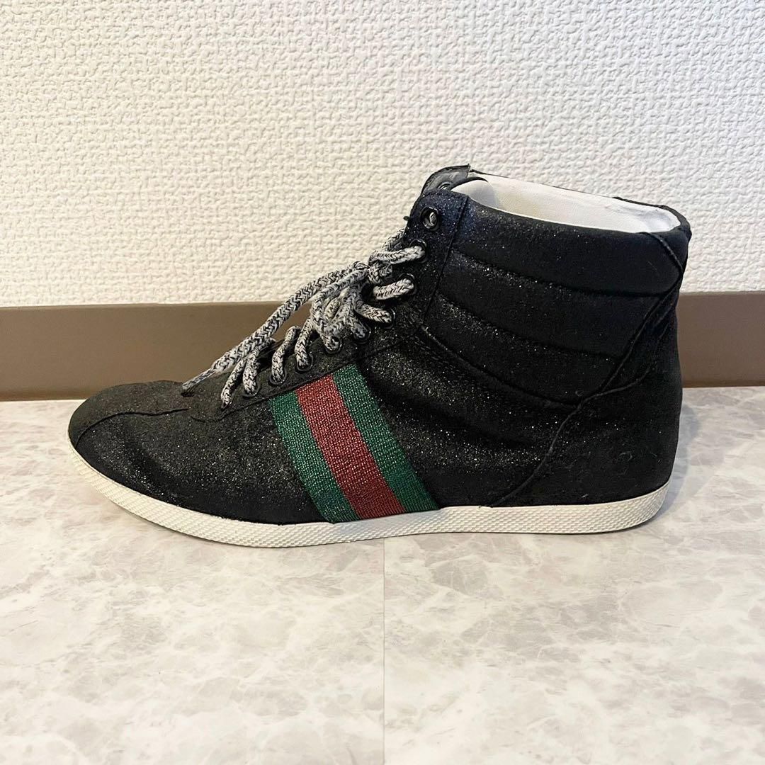 限定割引】定価10万円→1.5万円 GUCCI ハイカット スニーカー シューズ