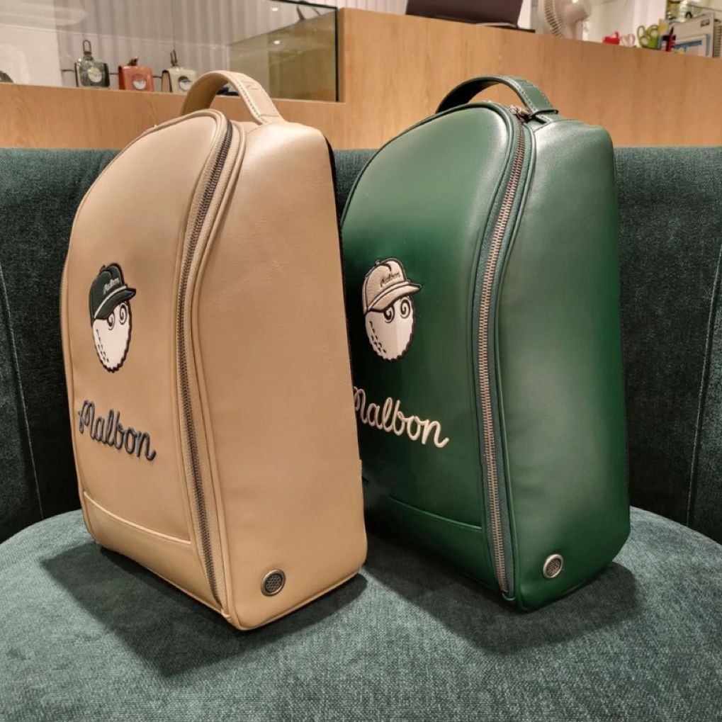 高品質 malbon golf マルボンゴルフ シューズバッグ 靴収納 防水 大容量 シューズケース 靴入れ スポーツ用品 ハンドバッグ 防水 耐摩耗性