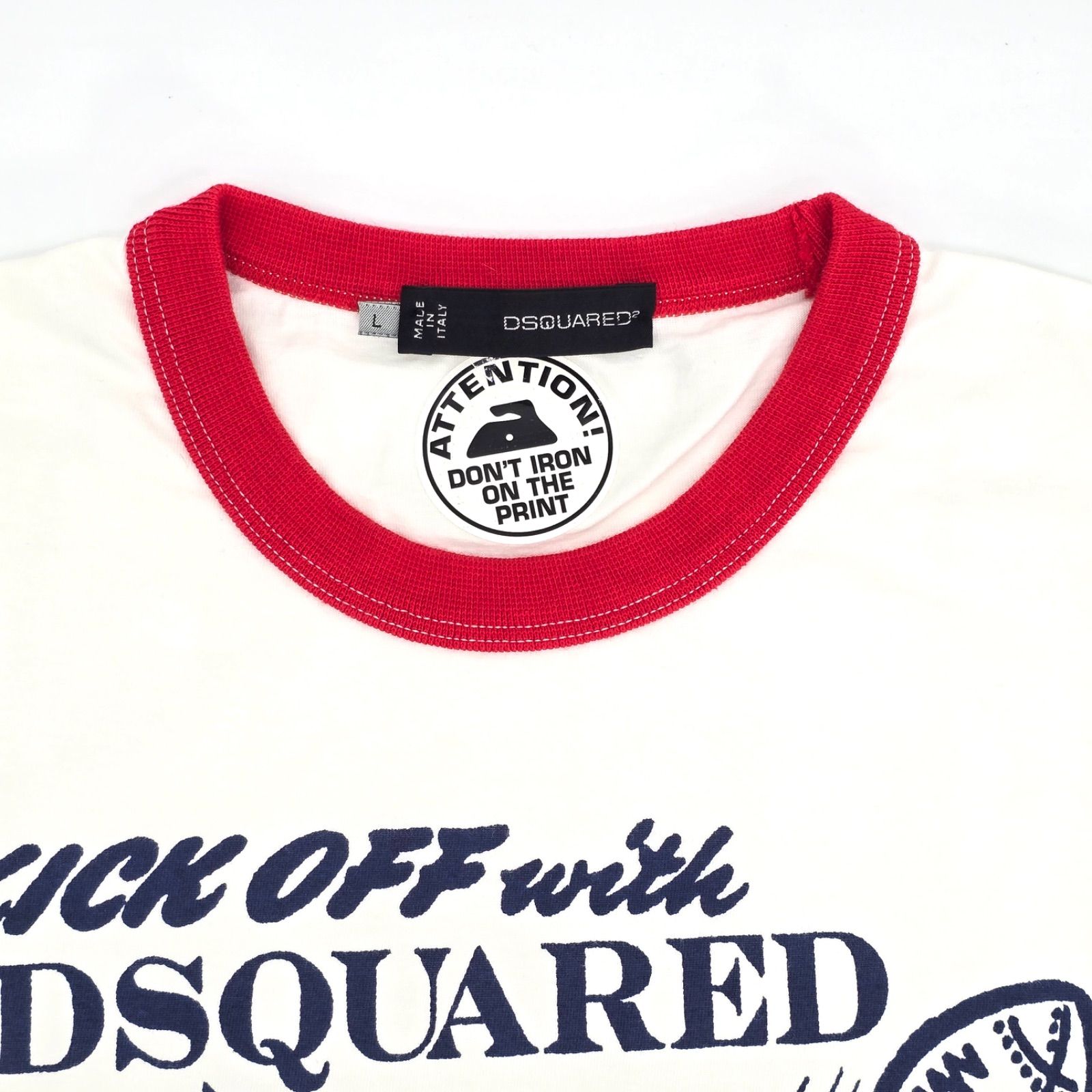 DSQUARED2 ディースクエアード 半袖 プリント Tシャツ L サイズ