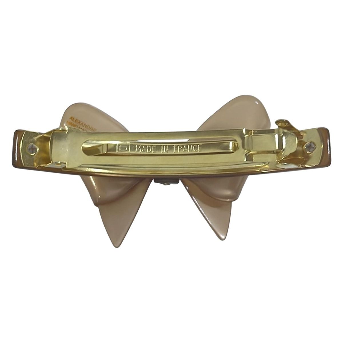 ALEXANDRE de PARIS アレクサンドル ドゥ パリ - ライトブラウン×ブラウン ヘアクリップ リボン