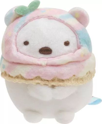 中古】ぬいぐるみ しろくま てのりぬいぐるみ ぺんぺんアイス