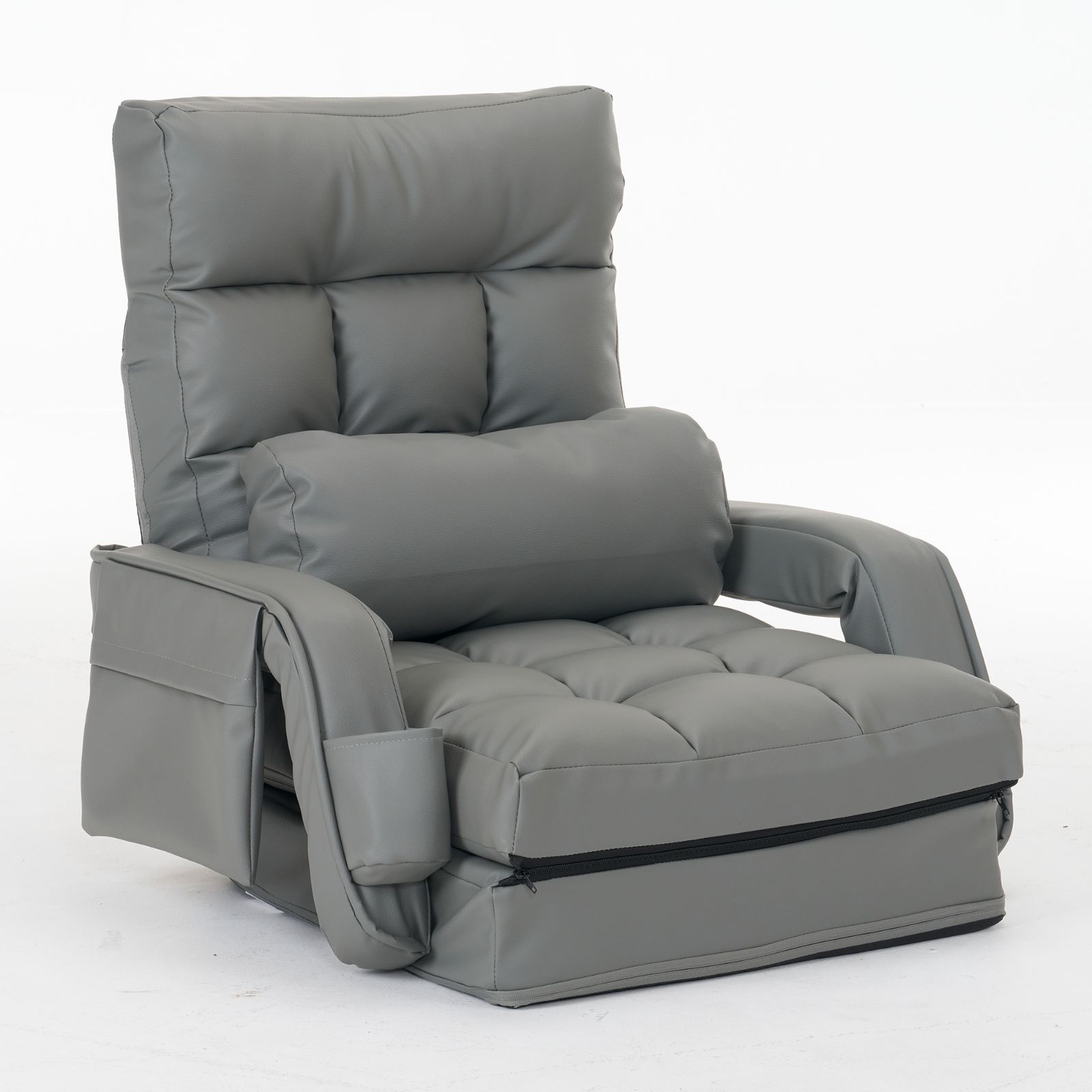 座椅子 ハイバック リクライニングチェア 多機能 回転式 折りたたみ