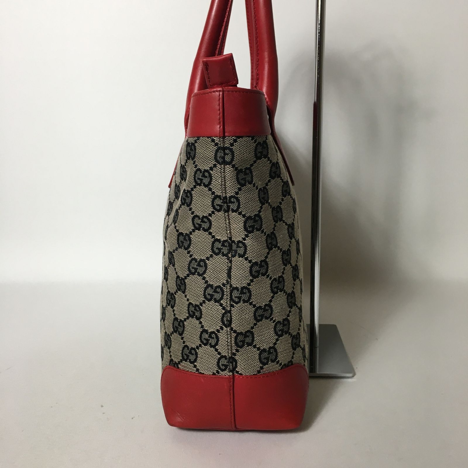 2507-193｜グッチ GGキャンバス ハンドバッグ レッド 2507-193｜グッチ GGキャンバス ハンドバッグ レッド - メルカリ