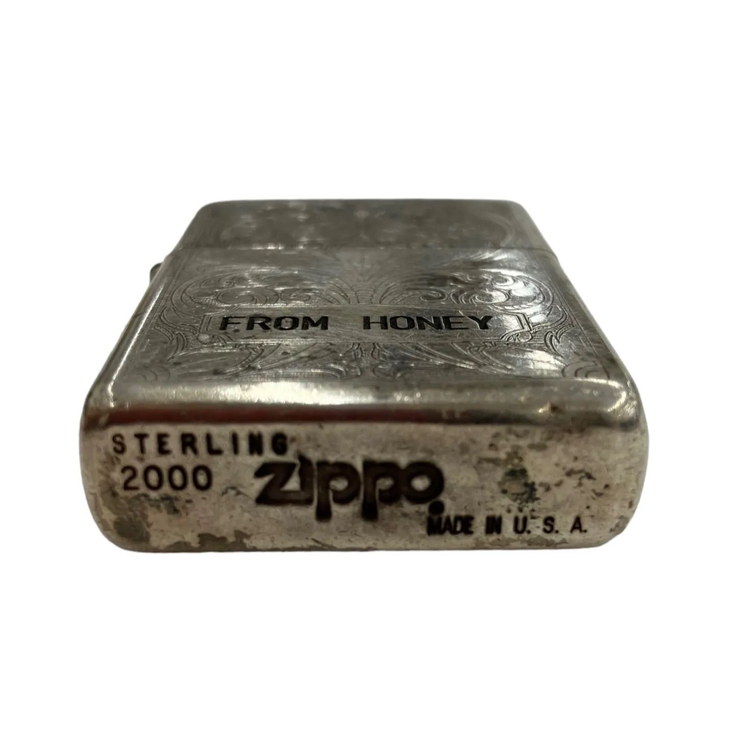 ZIPPO ジッポ スターリングシルバー 2000年製 ☆動作品☆ - ☆もったい