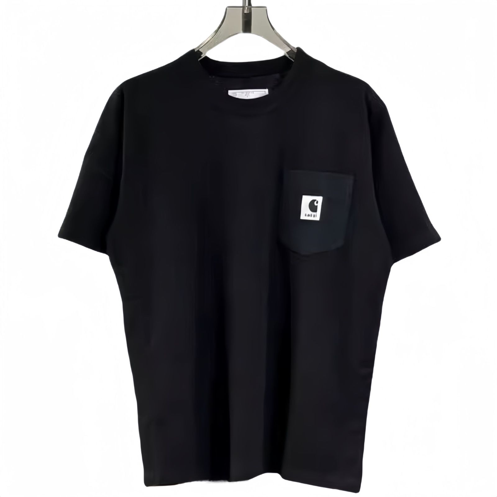 sacai×CarharttWIP ブラック  Tシャツ