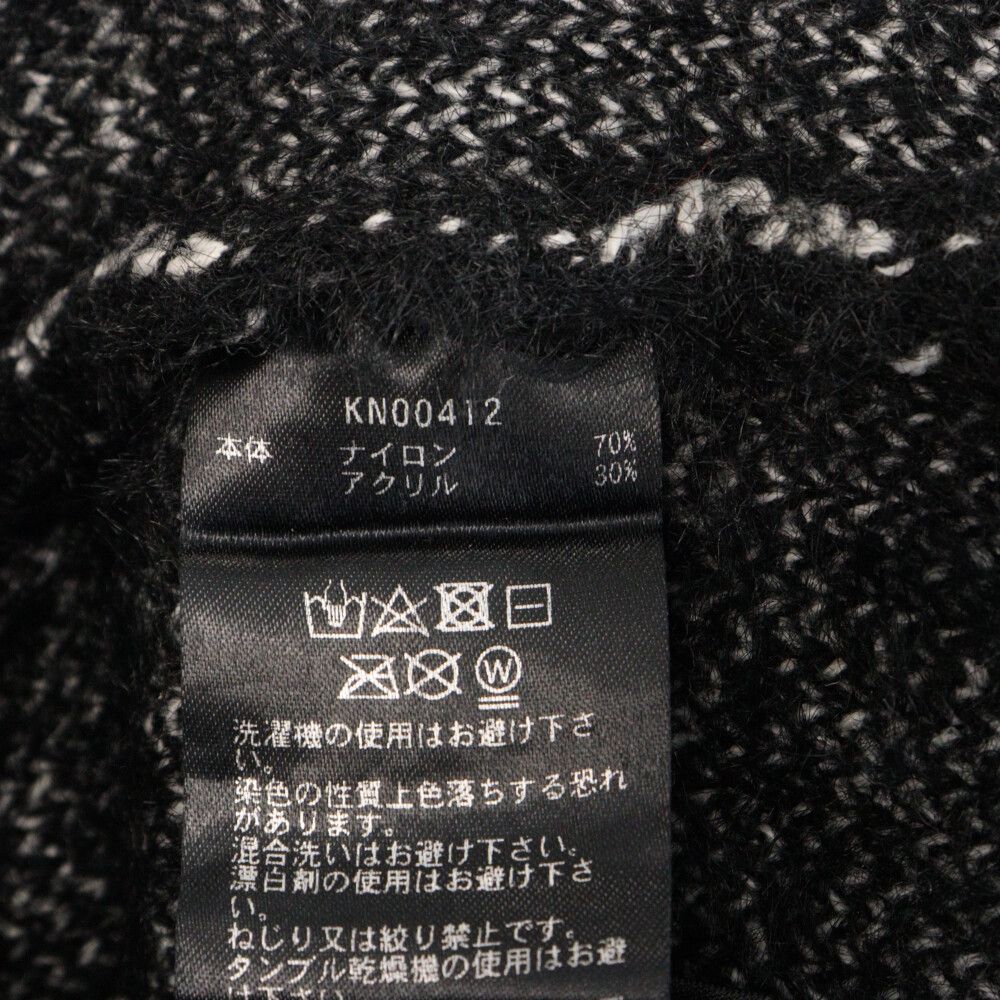 HUF (ハフ) CRACKED CARDIGAN クラックド カーディガン ブラック