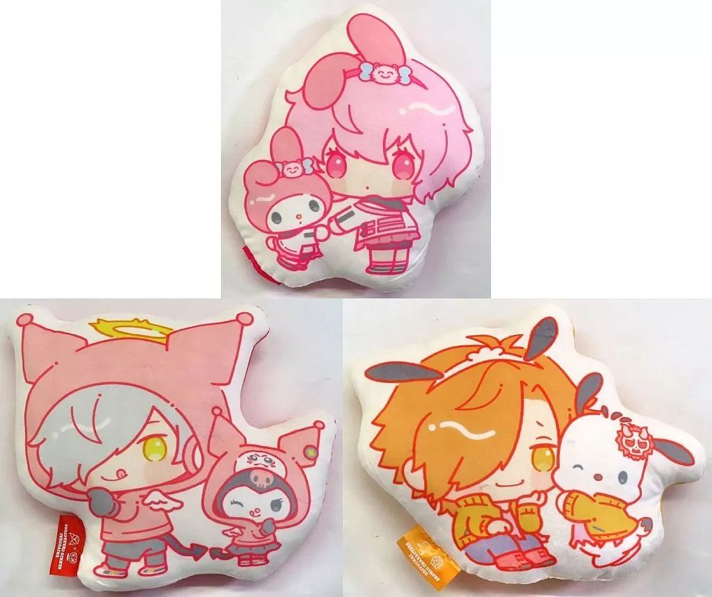 クッション 本体 全3種セット ダイカットクッション エニマイくじ 大妖怪×サンリオキャラクターズ A賞