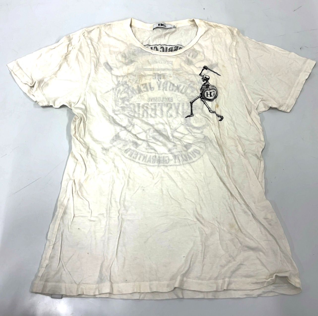 TK327 HYSTERIC GLAMOUR HG ヒステリックグラマー Tシャツ 半袖 ホワイト Mサイズ