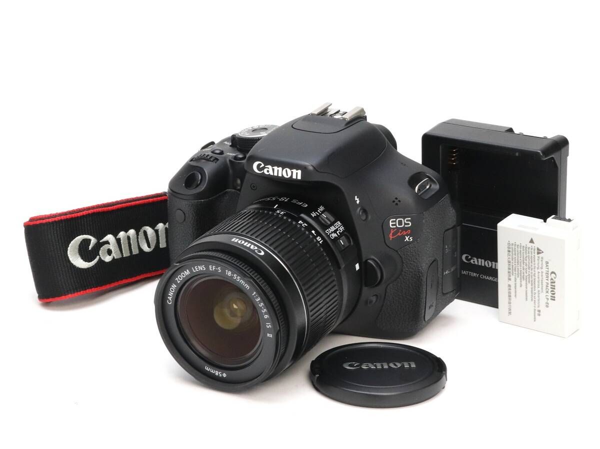 美品 【Canon EOS Kiss X5 レンズセット】　初期不良返品対応あり 美品 【Canon EOS Kiss X5 ダブルレンズセット】 安心保証あり