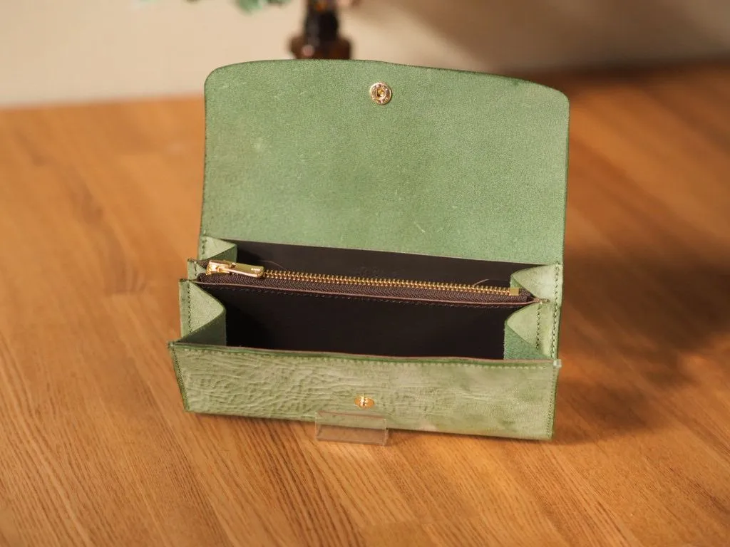 Italian Leather Alaska Green Wallet イタリアン レザー