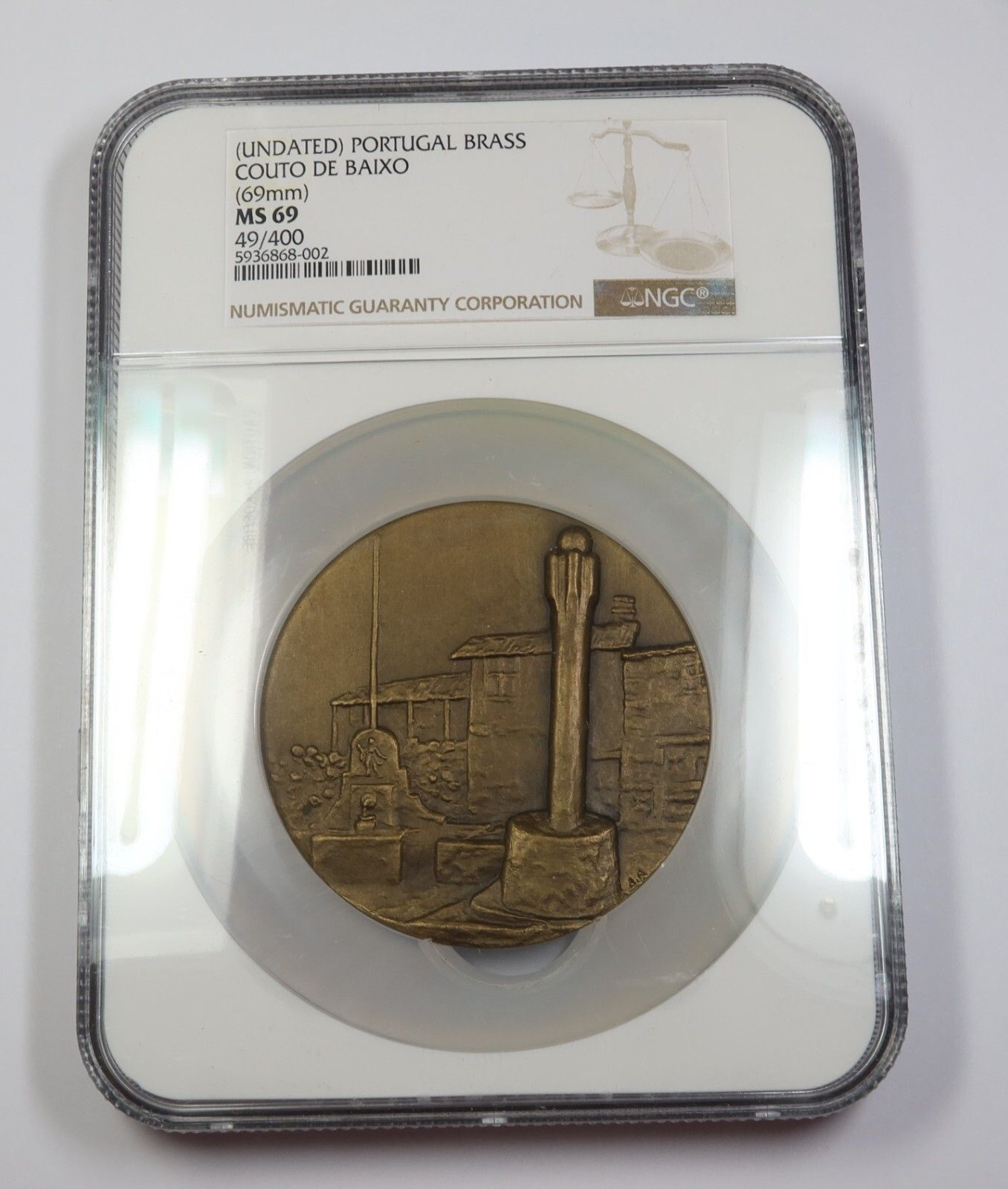 NGC MS69 | PORTUGAL - BRASS Couto de Baixo Medal