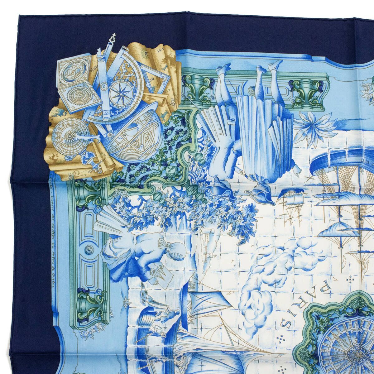 HERMES エルメス スカーフ カレ90 AZVLEJOS アズレージョ 未使用品 