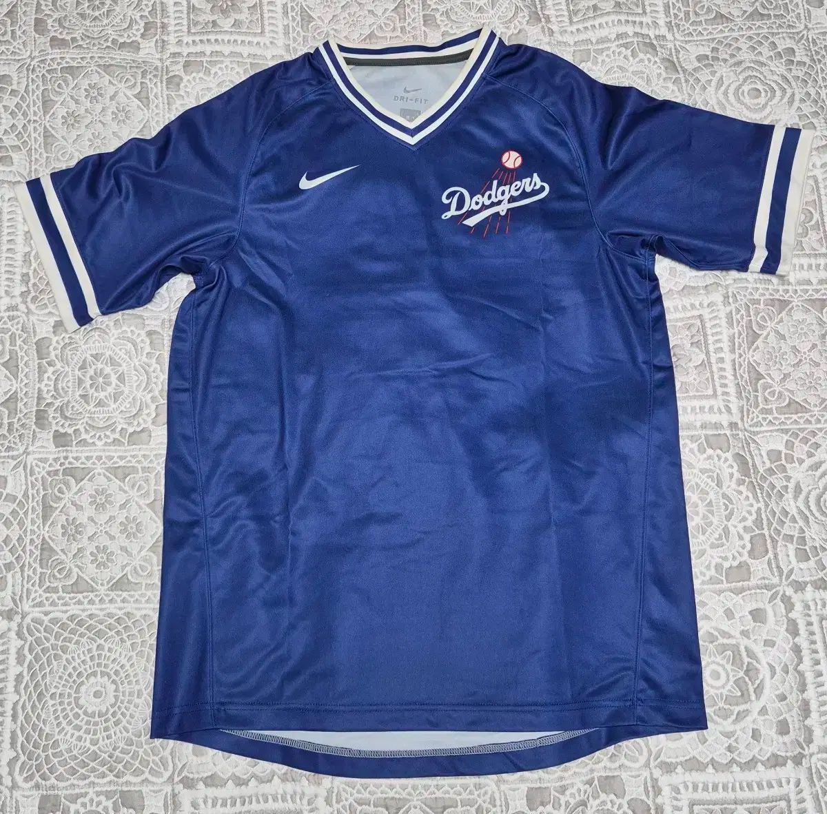 Nike LA Dodgers ベースボールジャージー Lサイズ Nike Men's BELLINGER LA Dodgers Road Baseball Jersey, Grey