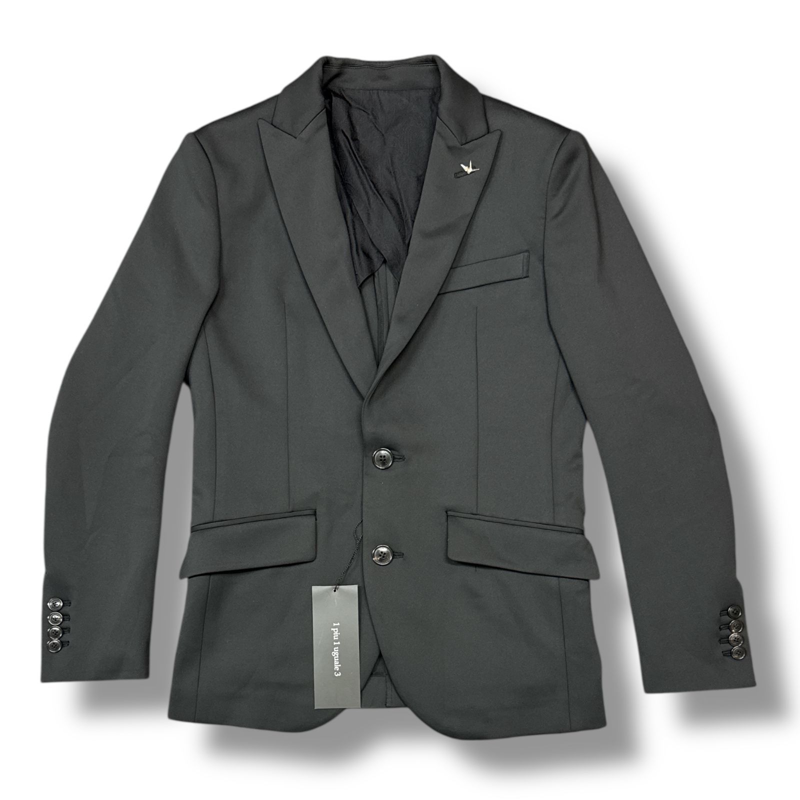 【美品】1piu1uguale3 テーラードジャケット MRB193 マスタード 参考上代121000円 1piu1uguale3 2B JACKET テーラードジャケット